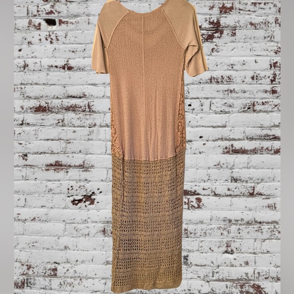 Upcycled crochet and lace gypsy boho free people maxi dress - Picture 5 of 14